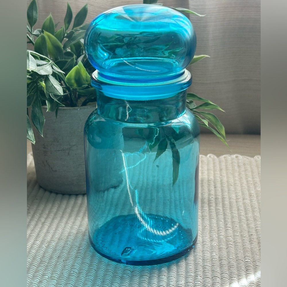 Vintage Apothecary Blue Glass